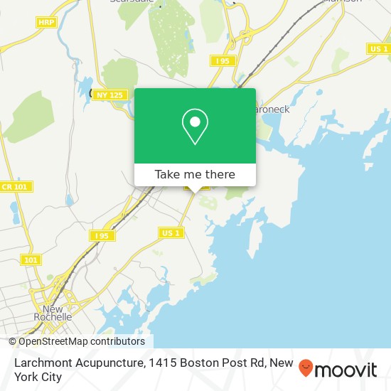 Mapa de Larchmont Acupuncture, 1415 Boston Post Rd