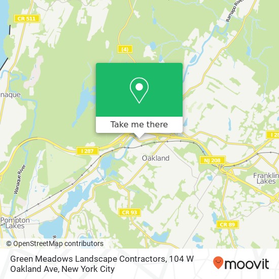 Green Meadows Landscape Contractors, 104 W Oakland Ave map