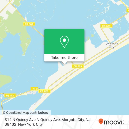 312,N Quincy Ave N Quincy Ave, Margate City, NJ 08402 map