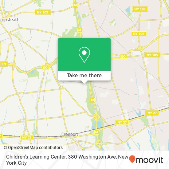 Mapa de Children's Learning Center, 380 Washington Ave