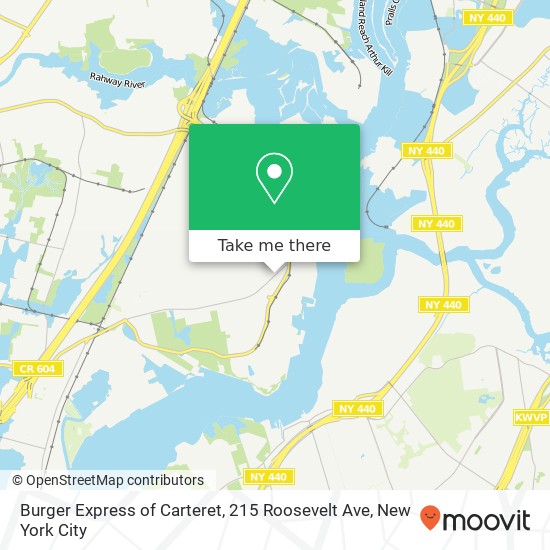 Burger Express of Carteret, 215 Roosevelt Ave map