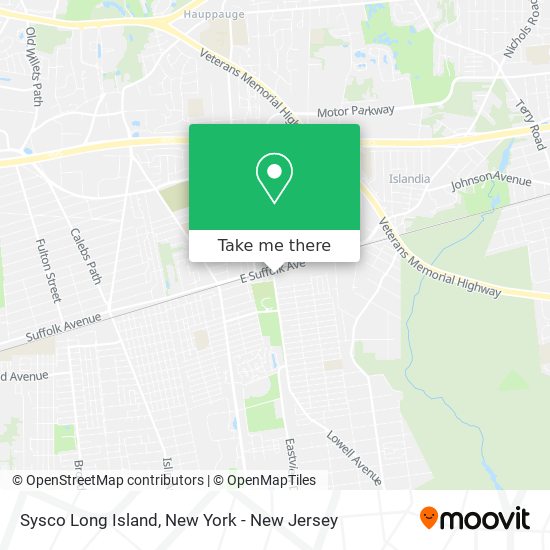 Sysco Long Island map