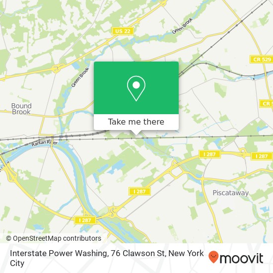 Mapa de Interstate Power Washing, 76 Clawson St