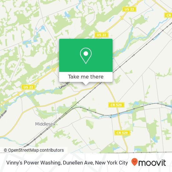 Mapa de Vinny's Power Washing, Dunellen Ave