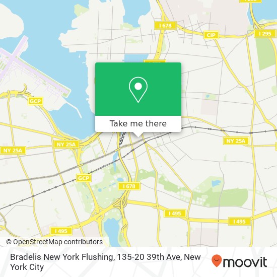 Mapa de Bradelis New York Flushing, 135-20 39th Ave