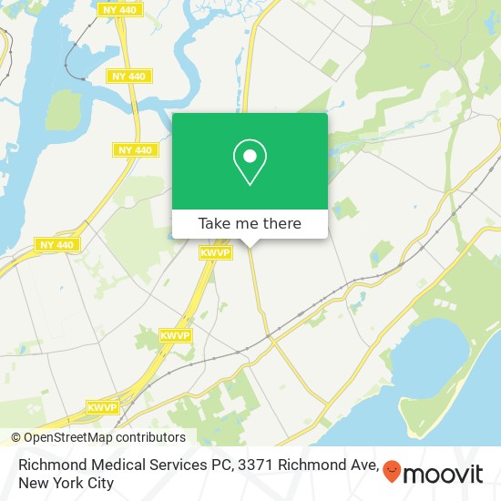 Mapa de Richmond Medical Services PC, 3371 Richmond Ave