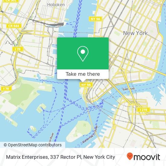 Mapa de Matrix Enterprises, 337 Rector Pl