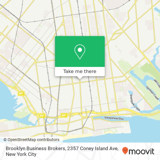 Mapa de Brooklyn Business Brokers, 2357 Coney Island Ave