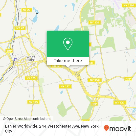 Mapa de Lanier Worldwide, 244 Westchester Ave