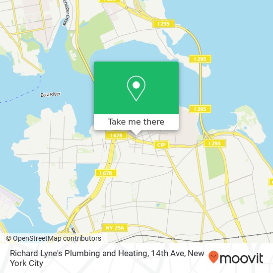 Richard Lyne's Plumbing and Heating, 14th Ave map