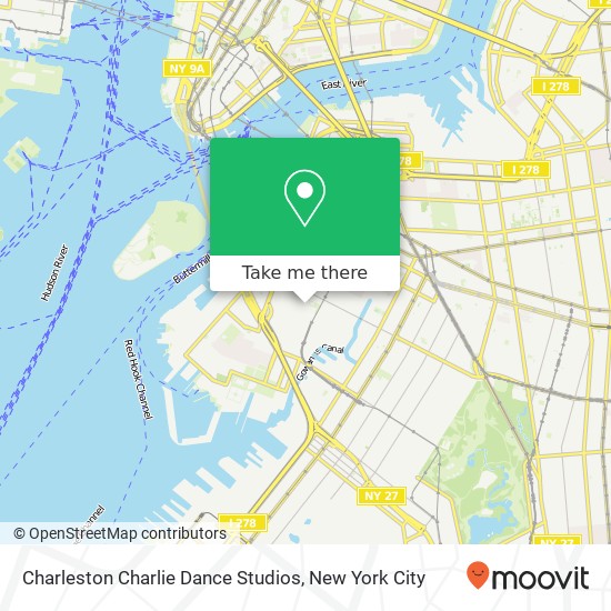 Charleston Charlie Dance Studios map