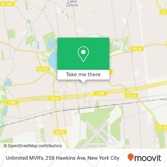 Unlimited MVR's, 258 Hawkins Ave map