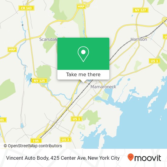 Vincent Auto Body, 425 Center Ave map