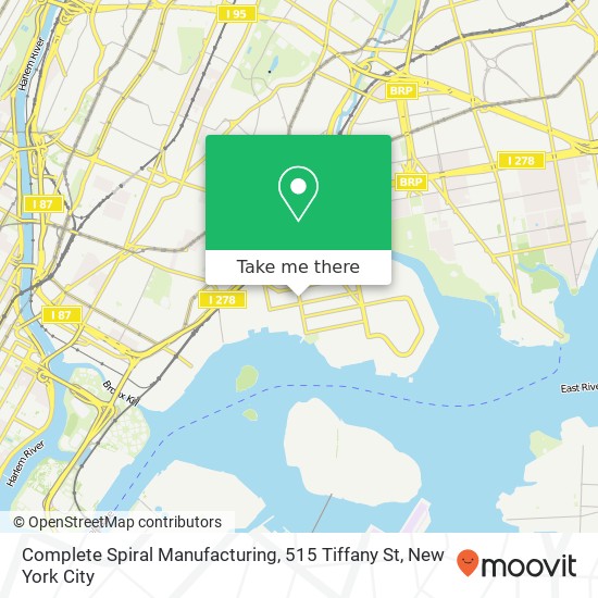 Complete Spiral Manufacturing, 515 Tiffany St map