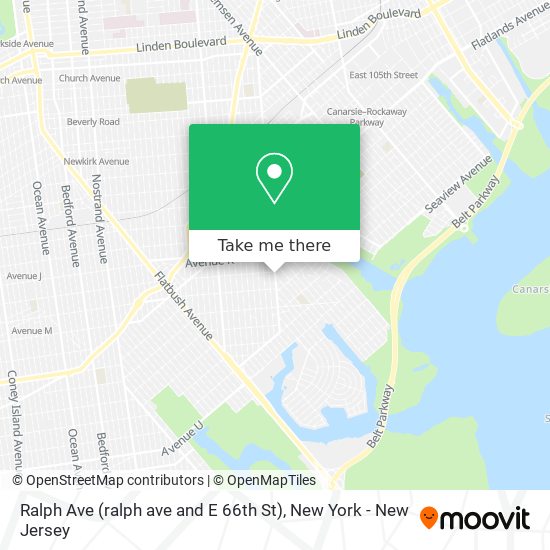 Ralph Ave (ralph ave and E 66th St) map