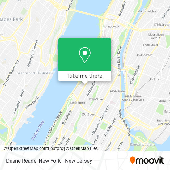 Duane Reade map