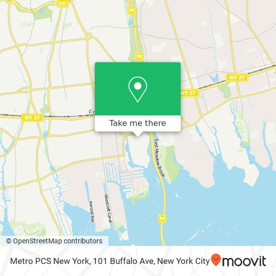 Mapa de Metro PCS New York, 101 Buffalo Ave