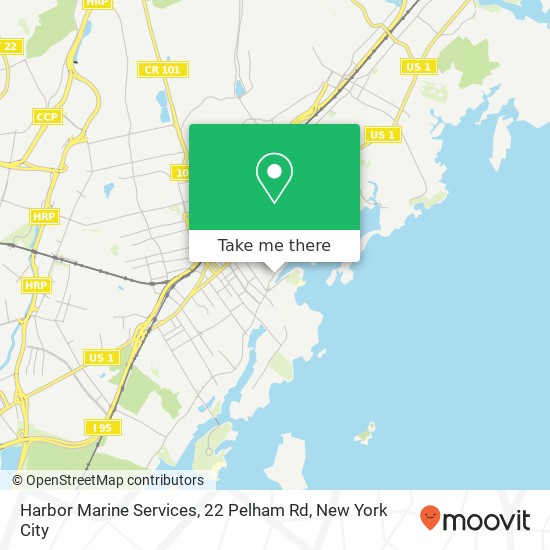 Mapa de Harbor Marine Services, 22 Pelham Rd