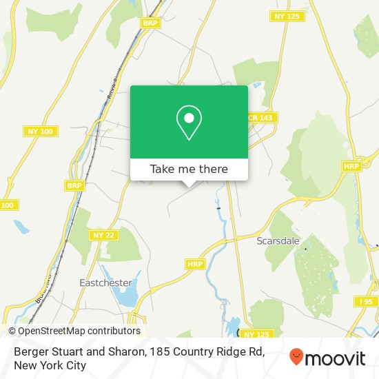 Berger Stuart and Sharon, 185 Country Ridge Rd map