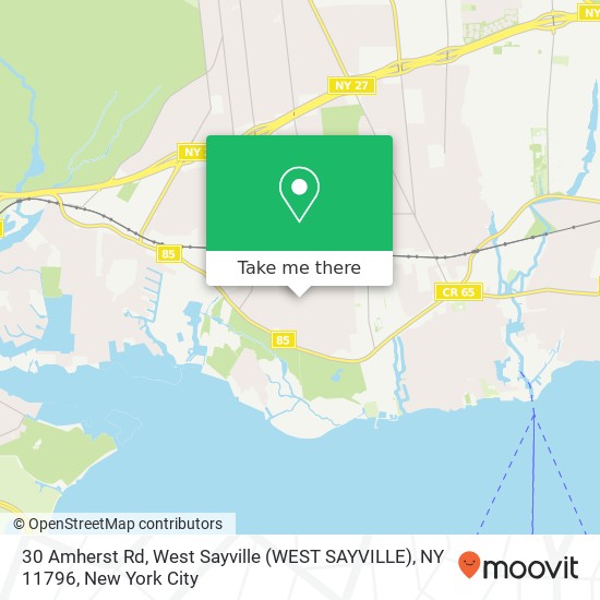 30 Amherst Rd, West Sayville (WEST SAYVILLE), NY 11796 map