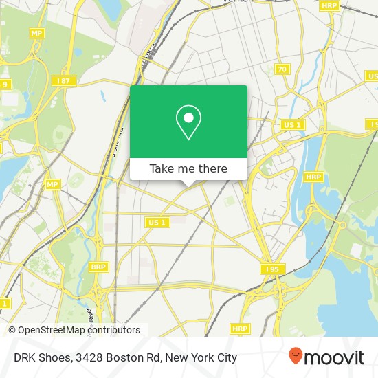 Mapa de DRK Shoes, 3428 Boston Rd