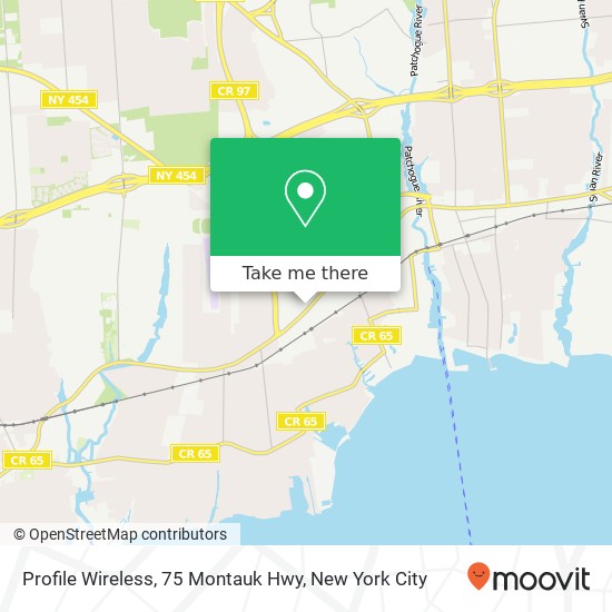 Profile Wireless, 75 Montauk Hwy map