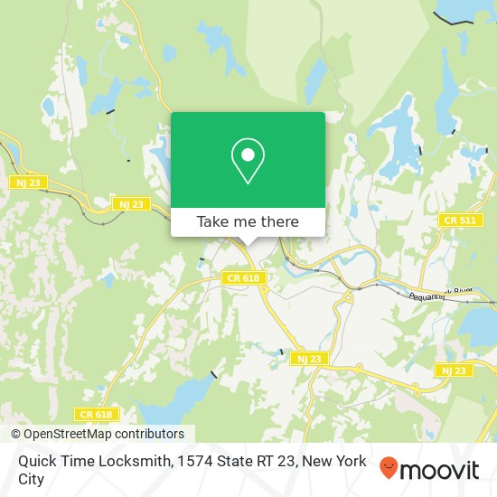 Mapa de Quick Time Locksmith, 1574 State RT 23