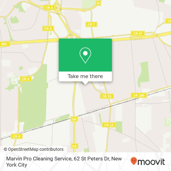 Mapa de Marvin Pro Cleaning Service, 62 St Peters Dr