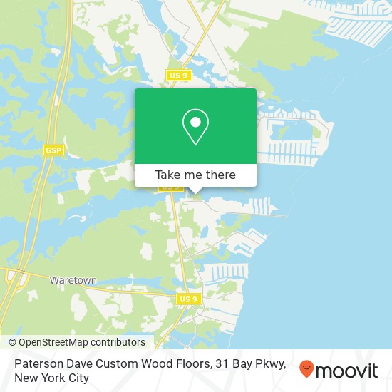 Mapa de Paterson Dave Custom Wood Floors, 31 Bay Pkwy