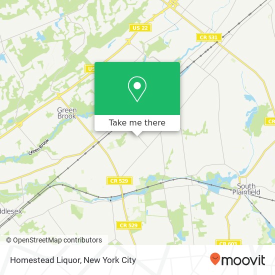 Mapa de Homestead Liquor