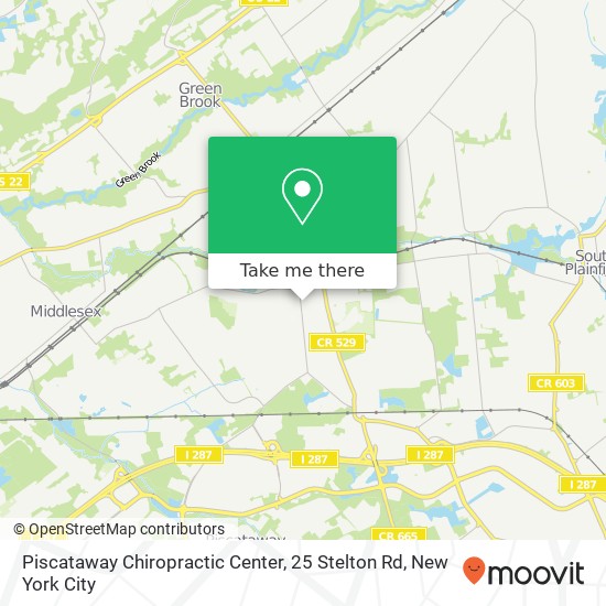 Mapa de Piscataway Chiropractic Center, 25 Stelton Rd