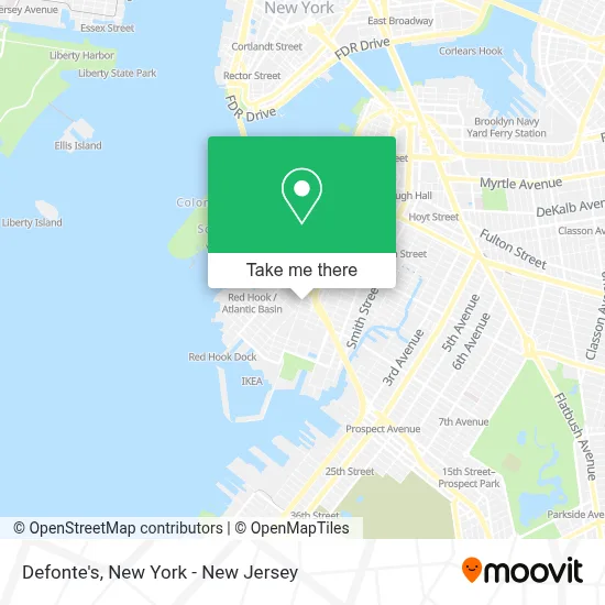 Defonte's map