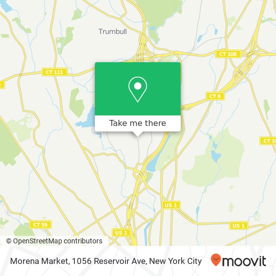 Mapa de Morena Market, 1056 Reservoir Ave