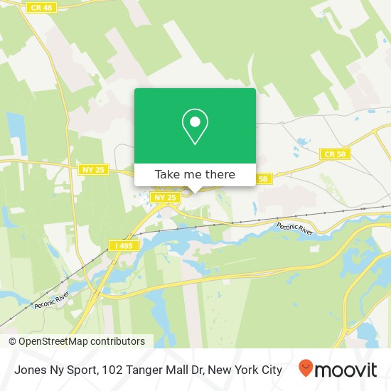 Mapa de Jones Ny Sport, 102 Tanger Mall Dr