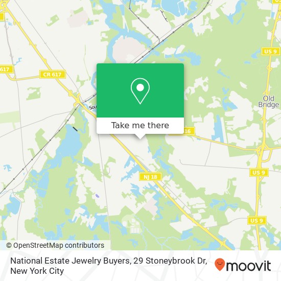 National Estate Jewelry Buyers, 29 Stoneybrook Dr map