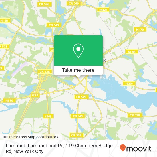 Mapa de Lombardi Lombardiand Pa, 119 Chambers Bridge Rd