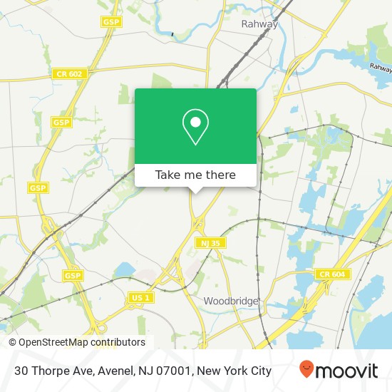 30 Thorpe Ave, Avenel, NJ 07001 map