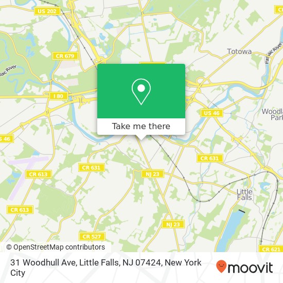 Mapa de 31 Woodhull Ave, Little Falls, NJ 07424