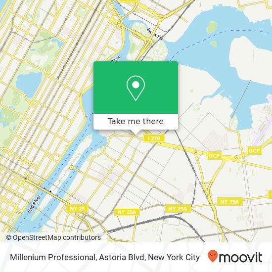 Mapa de Millenium Professional, Astoria Blvd