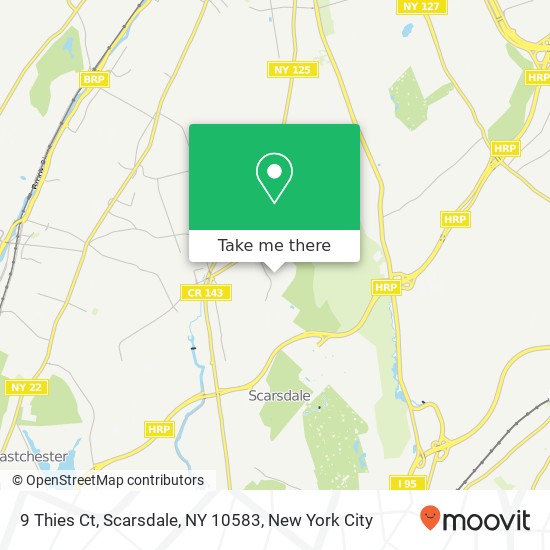 Mapa de 9 Thies Ct, Scarsdale, NY 10583