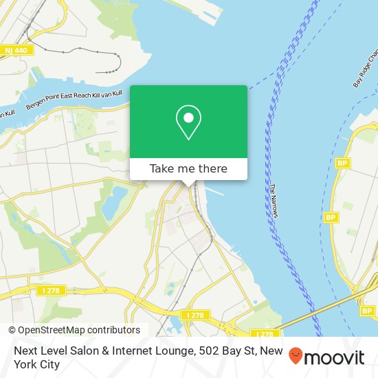 Next Level Salon & Internet Lounge, 502 Bay St map