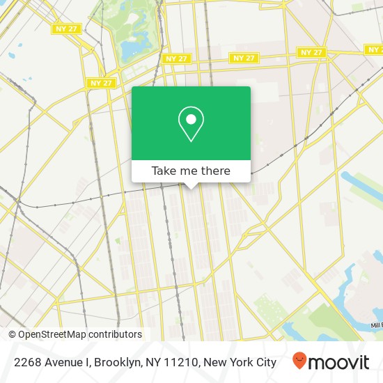 2268 Avenue I, Brooklyn, NY 11210 map