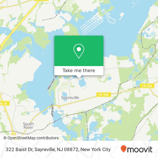 322 Baist Dr, Sayreville, NJ 08872 map