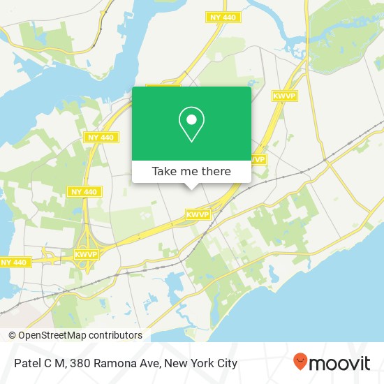 Mapa de Patel C M, 380 Ramona Ave