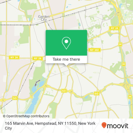 165 Marvin Ave, Hempstead, NY 11550 map