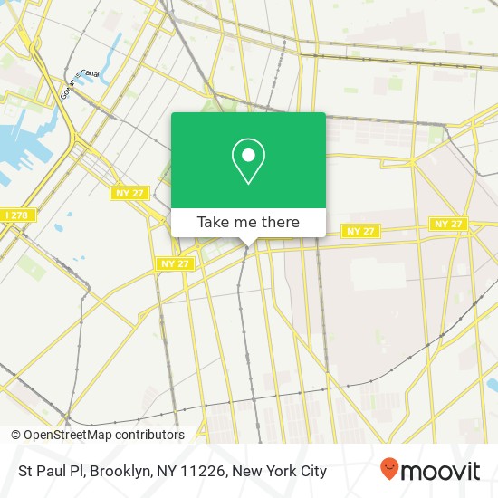 Mapa de St Paul Pl, Brooklyn, NY 11226