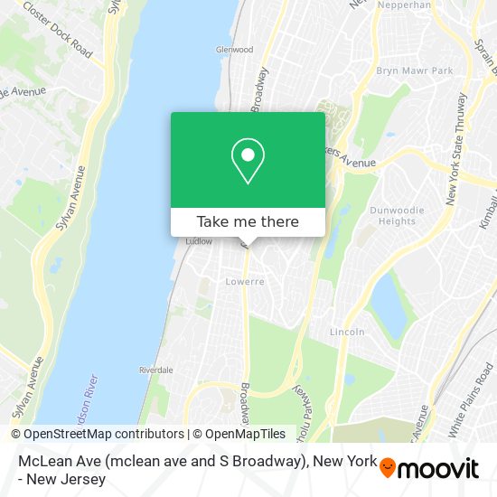 Mapa de McLean Ave (mclean ave and S Broadway)