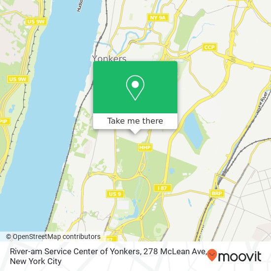 River-am Service Center of Yonkers, 278 McLean Ave map