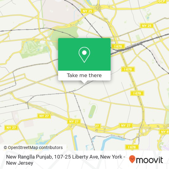 New Ranglla Punjab, 107-25 Liberty Ave map