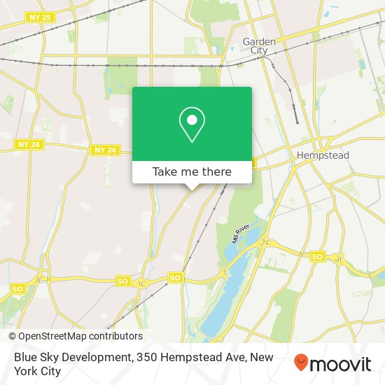 Blue Sky Development, 350 Hempstead Ave map